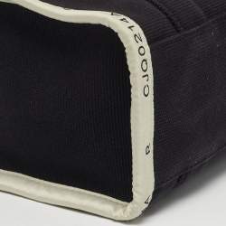 مملوكة مسبقًا Marc Jacobs The Tote Small Black/Off White Canvas Bag