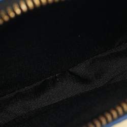 مملوكة مسبقًا Marc Jacobs Blue Leather Snapshot Camera Crossbody Bag