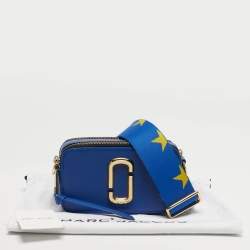 مملوكة مسبقًا Marc Jacobs Blue Leather Snapshot Camera Crossbody Bag