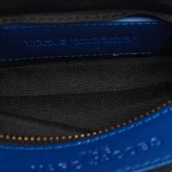 مملوكة مسبقًا Marc Jacobs Blue Leather Snapshot Camera Crossbody Bag