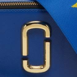 مملوكة مسبقًا Marc Jacobs Blue Leather Snapshot Camera Crossbody Bag