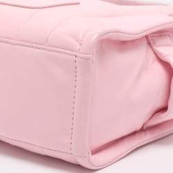 مملوكة مسبقًا حقيبة مارك جاكوبس ذا توت جلد وردي براق مجعد صغيرة