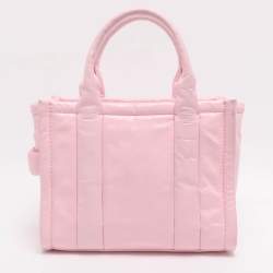 مملوكة مسبقًا حقيبة مارك جاكوبس ذا توت جلد وردي براق مجعد صغيرة