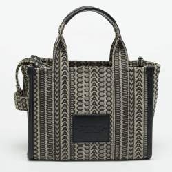 Pre Owned حقيبة يد مارك جاكوبس جاكار رمادي/أسود شعار صغير