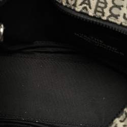 Pre Owned حقيبة يد مارك جاكوبس جاكار رمادي/أسود شعار صغير