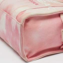 Pre Owned حقيبة يد صغيرة مارك جاكوبس "ذا توت" قماش وردي مصبوغ بالأربطة