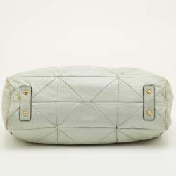 مملوكة مسبق ًا Marc Jacobs Stam Pale Green Leather Satchel