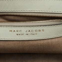 مملوكة مسبقًا Marc Jacobs Stam Pale Green Leather Satchel
