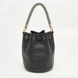 Pre Owned حقيبة دلو مارك جاكوبس جلد أسود