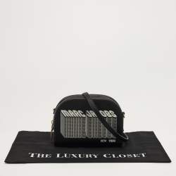 مملوكة مسبقًا حقيبة كروس بودي مارك جاكوبس جلد صناعي أسود كاميرا