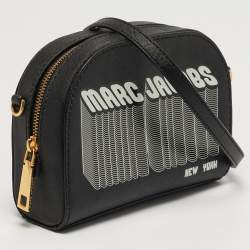 مملوكة مسبقًا حقيبة كروس بودي مارك جاكوبس جلد صناعي أسود كاميرا