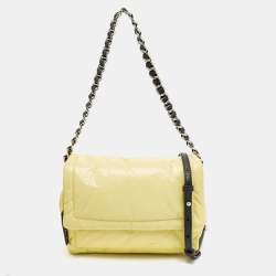 مملوكة مسبقًا Marc Jacobs The Pillow Yellow/Black Leather Shoulder Bag