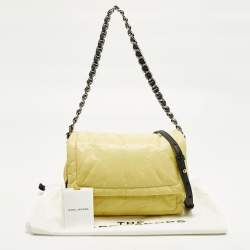 Pre Owned Marc Jacobs The Pillow Yellow/Black Leather Shoulder Bag