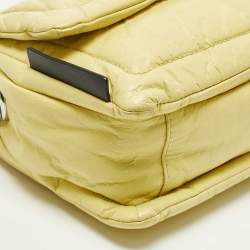 Pre Owned Marc Jacobs The Pillow Yellow/Black Leather Shoulder Bag