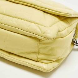 Pre Owned Marc Jacobs The Pillow Yellow/Black Leather Shoulder Bag