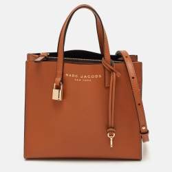 مملوكة مسبقًا Marc Jacobs Grind Mini Rust Orange Leather Tote