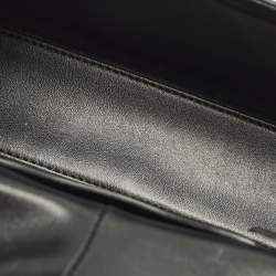 مملوكة مسبقًا Marc Jacobs St. Marc Black Croc Embossed Leather Convertible Clutch