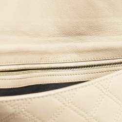 Pre Owned حقيبة كلتش مارك جاكوبس أوغني جلد مبطن بني شوكولاته