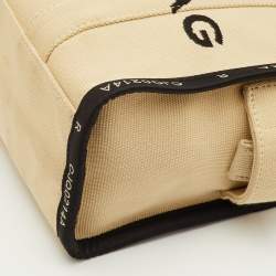 Pre Owned حقيبة يد مارك جاكوبس ذي توت قماش بيج/أسود متوسطة