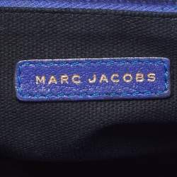 Pre Owned Marc Jacobs Baroque Blue Quilted Leather Flap Shoulder Bag