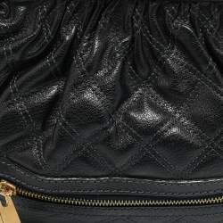 Pre Owned Marc Jacobs Little Stam Black Quilted Leather Shoulder Bag