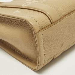 مملوكة مسبقًا حقيبة يد مارك جاكوبس ذا توت صغيرة جلد اللون البيج