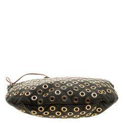 Pre Owned Marc Jacobs Green Leather Eyelet Nomad Shoulder Bag