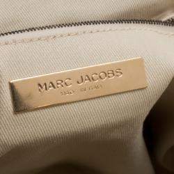 Pre Owned Marc Jacobs Dark Beige Quilted Leather Stam Shoulder Bag