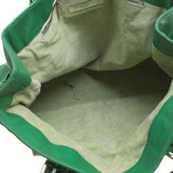 Pre Owned Marc Jacobs Green Leather Stella Tote