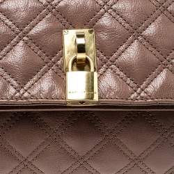 Pre Owned Marc Jacobs Brown Quilted Leather Eugenie Clutch