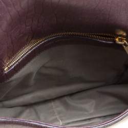 Pre Owned Marc Jacobs Dark Burgundy Leather Crossbody Bag