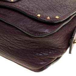 Pre Owned Marc Jacobs Dark Burgundy Leather Crossbody Bag