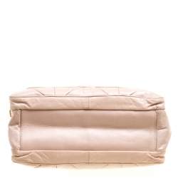 Marc Jacobs Blush Pink Quilted Glazed Leather Chain Satchel