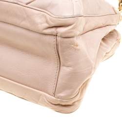 Marc Jacobs Blush Pink Quilted Glazed Leather Chain Satchel