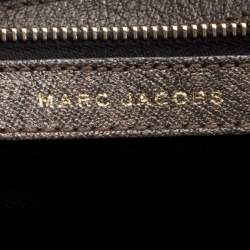Pre Owned Marc Jacobs Gun Metal Quilted Leather Stam Shoulder Bag