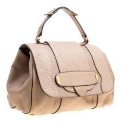 Marc Jacobs Beige Leather Thompson Top Handle Satchel