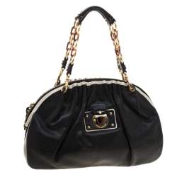 Marc Jacobs Black Leather Capra Satchel