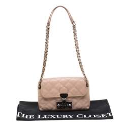 Pre Owned Marc Jacobs Nude Leather Baroque Shoulder Bag