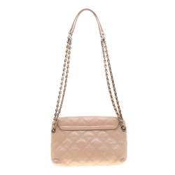 Pre Owned Marc Jacobs Nude Leather Baroque Shoulder Bag