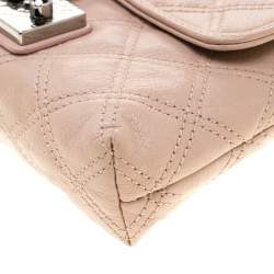 Pre Owned Marc Jacobs Nude Leather Baroque Shoulder Bag