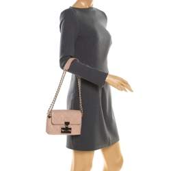 Pre Owned Marc Jacobs Nude Leather Baroque Shoulder Bag