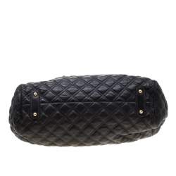 Pre Owned Marc Jacobs Black Quilted Leather Stam Shoulder Bag