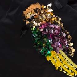 Pre Owned Marc Jacobs Black Nylon Tropical Chappy Bird Tote