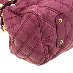 Pre Owned Marc Jacobs Pink Quilted Leather Stam Shoulder Bag