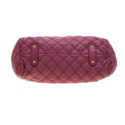 Pre Owned Marc Jacobs Pink Quilted Leather Stam Shoulder Bag