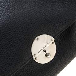 Marc Jacobs Black Leather Flap Chain Shoulder Bag