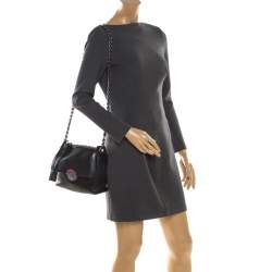 Marc Jacobs Black Leather Flap Chain Shoulder Bag
