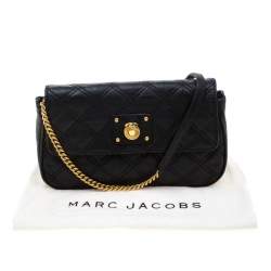 Pre Owned Marc Jacobs Black Quilted Leather Small Single Shoulder Bag