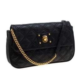 Pre Owned Marc Jacobs Black Quilted Leather Small Single Shoulder Bag