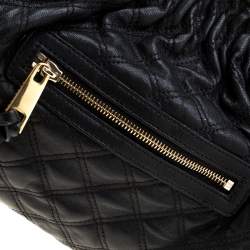 Pre Owned Marc Jacobs Black Quilted Leather Stam Shoulder Bag